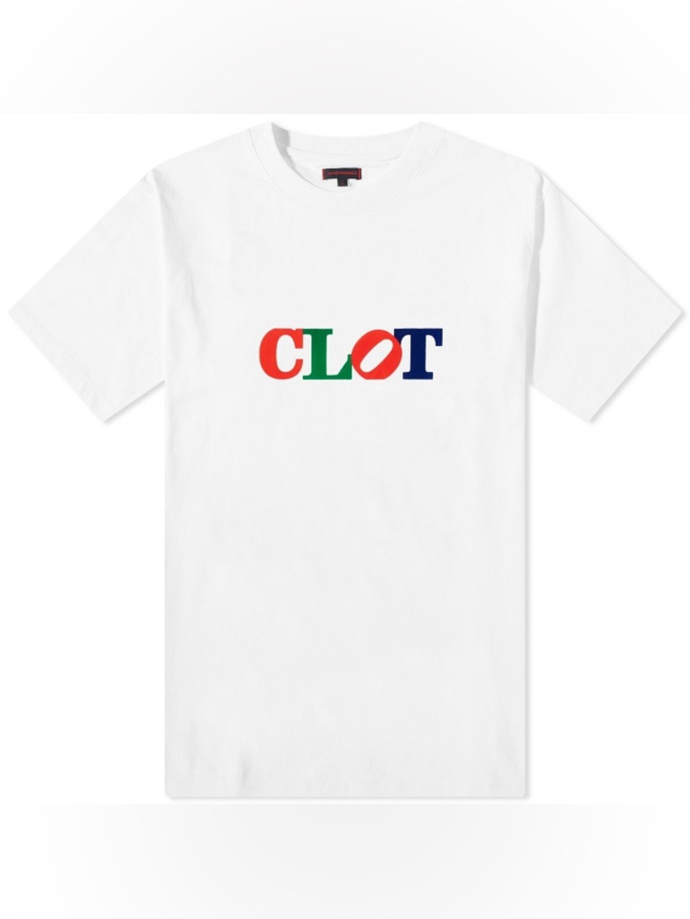 CLOT Apparel Logo Graphic T-Shirt White Multicolor Men’s Large Streetwear